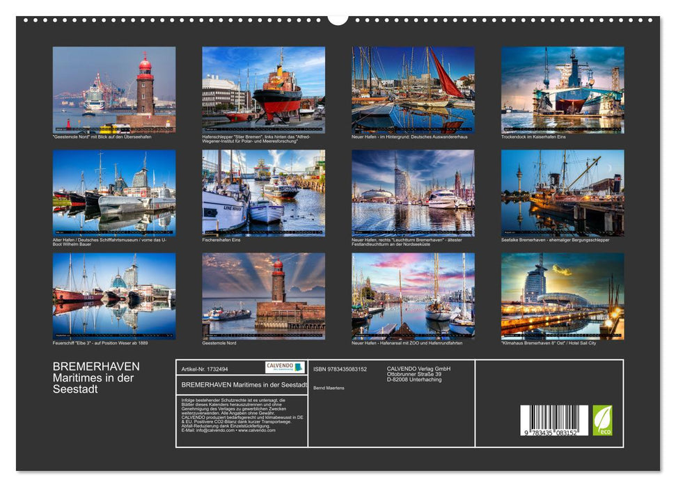 BREMERHAVEN Maritimes in der Seestadt (CALVENDO Premium Wandkalender 2025)