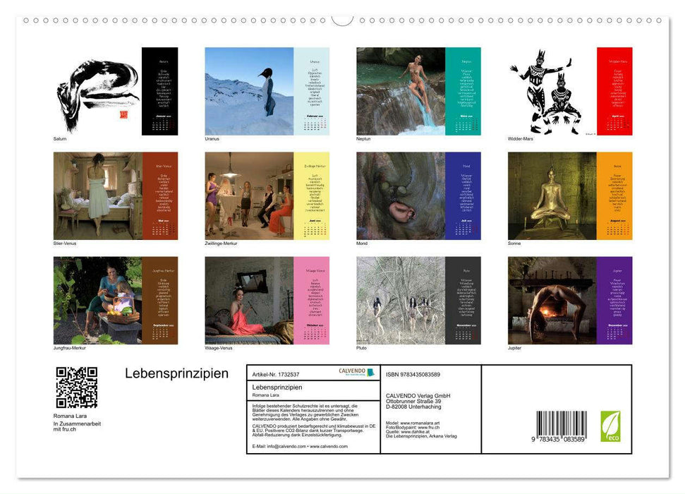 Lebensprinzipien (CALVENDO Premium Wandkalender 2025)