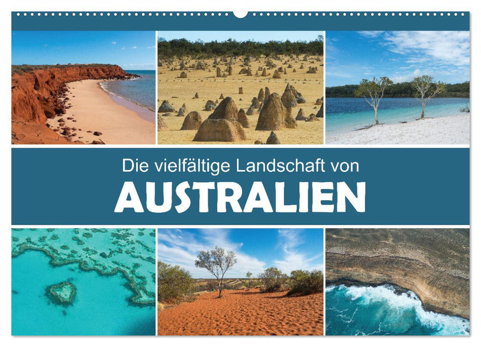 Die vielfältige Landschaft von Australien (CALVENDO Wandkalender 2025)