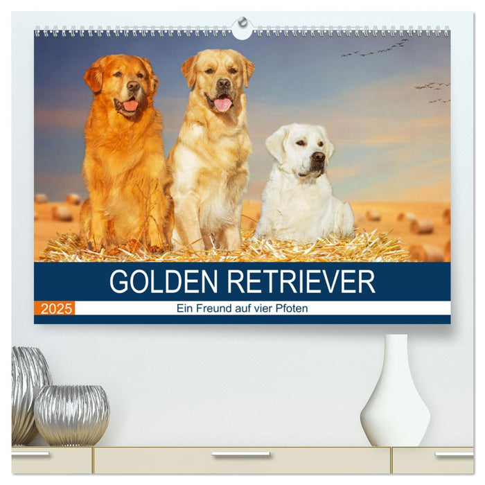 Golden Retriever - Ein Freund auf vier Pfoten (CALVENDO Premium Wandkalender 2025)