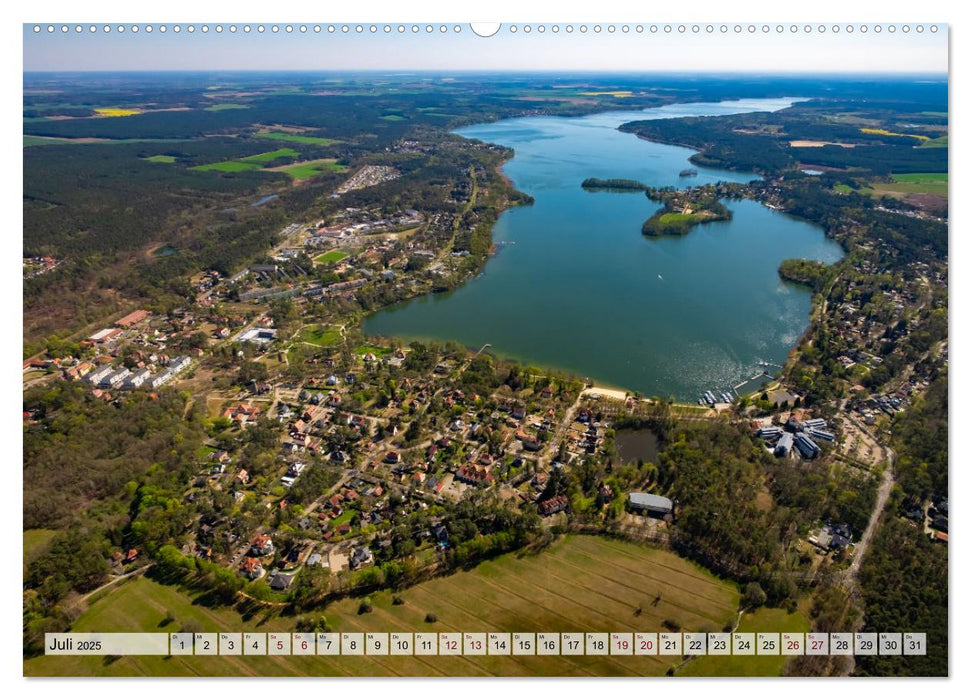 Oder-Spree Seenland von oben (CALVENDO Premium Wandkalender 2025)