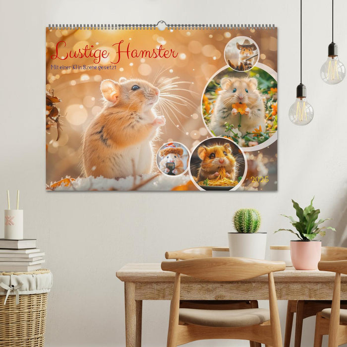 Lustige Hamster (CALVENDO Wandkalender 2025)