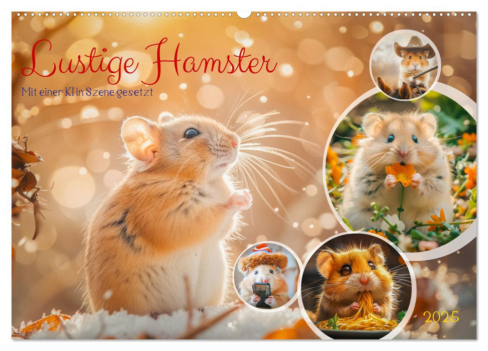 Lustige Hamster (CALVENDO Wandkalender 2025)