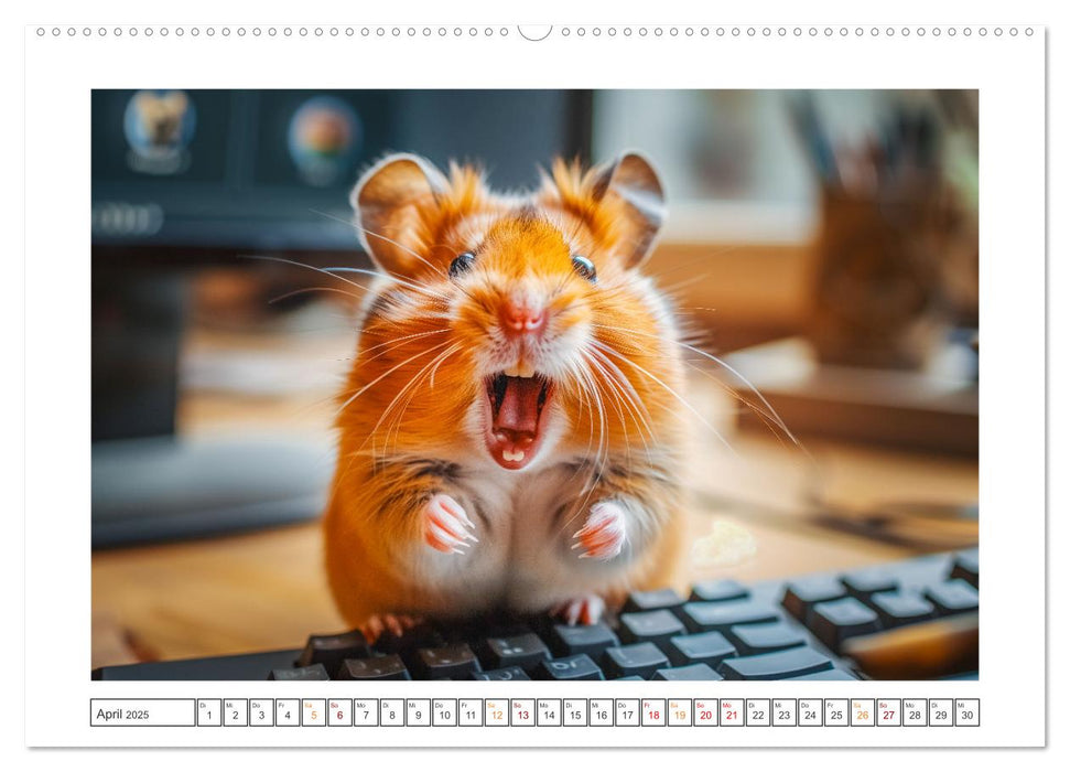 Lustige Hamster (CALVENDO Wandkalender 2025)