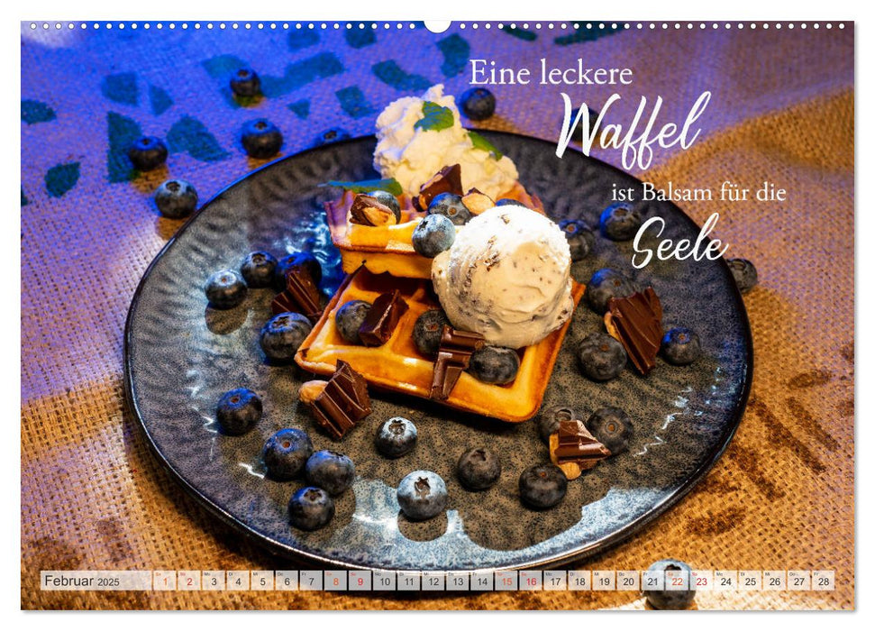 Leckere Waffeln (CALVENDO Premium Wandkalender 2025)