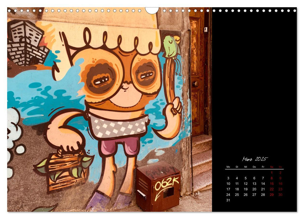 Valparaiso Streetart (CALVENDO Wandkalender 2025)