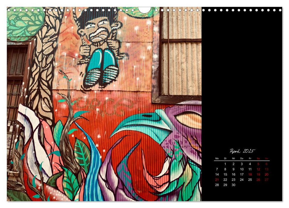 Valparaiso Streetart (CALVENDO Wandkalender 2025)