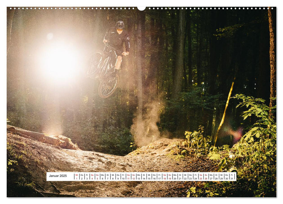 Mountainbike Trail-Action (CALVENDO Premium Wandkalender 2025)