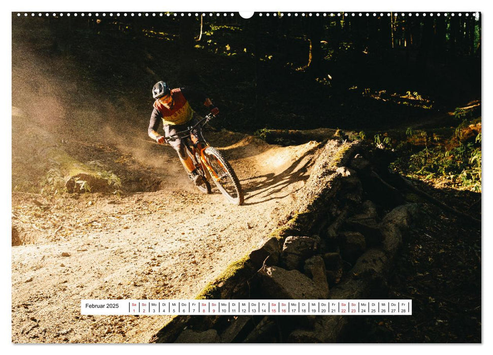 Mountainbike Trail-Action (CALVENDO Premium Wandkalender 2025)