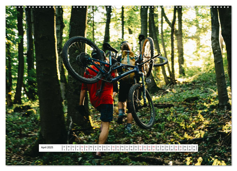 Mountainbike Trail-Action (CALVENDO Premium Wandkalender 2025)