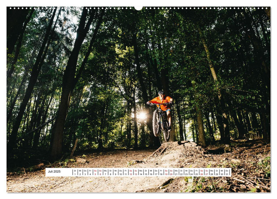 Mountainbike Trail-Action (CALVENDO Premium Wandkalender 2025)