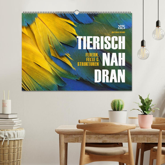 TIERISCH NAH DRAN (CALVENDO Wandkalender 2025)