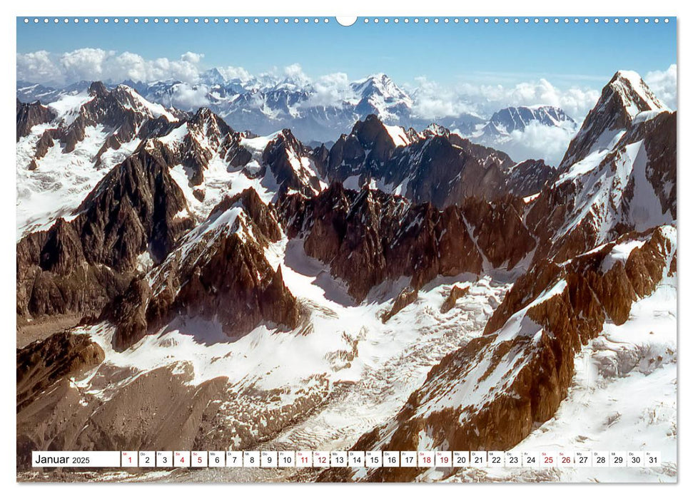 Mont-Blanc - Das Dach Europas (CALVENDO Premium Wandkalender 2025)