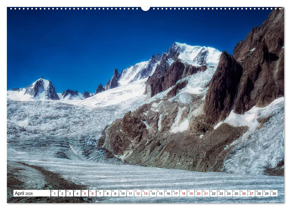 Mont-Blanc - Das Dach Europas (CALVENDO Premium Wandkalender 2025)