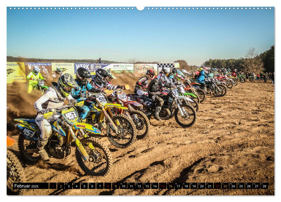 Motocross Racing - The gate drops (CALVENDO Premium Wandkalender 2025)