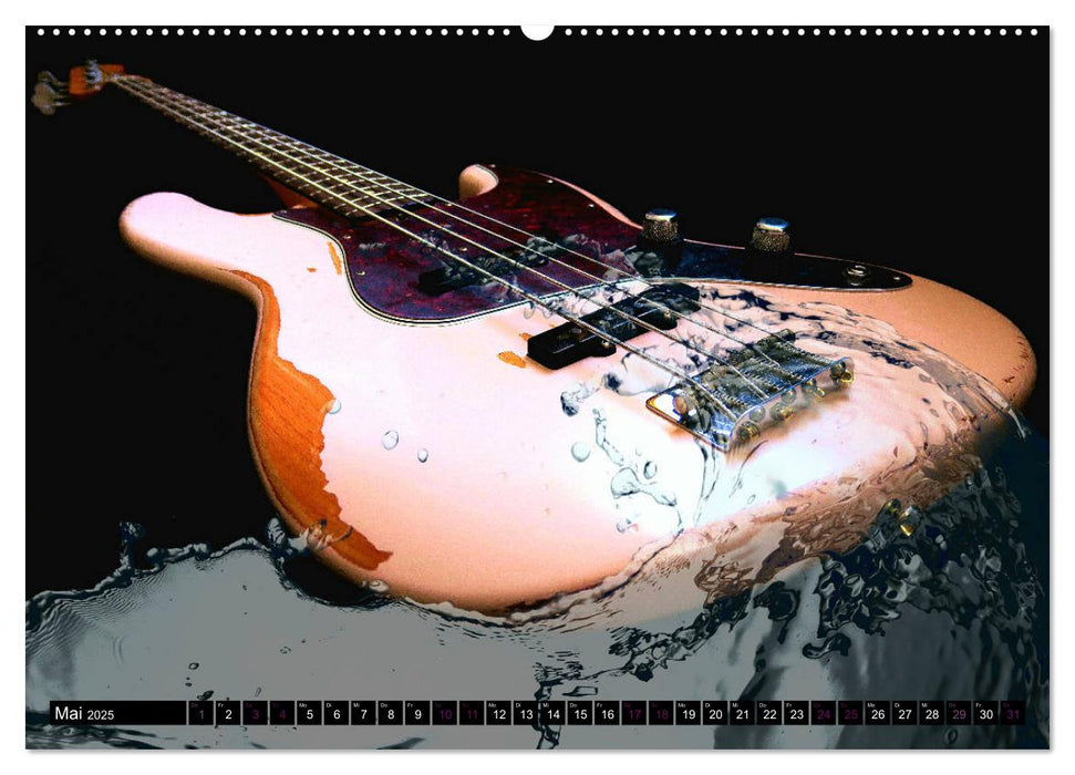 Gitarren im Wasser (CALVENDO Premium Wandkalender 2025)