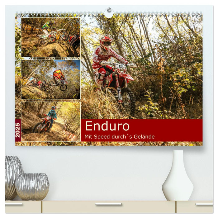 Enduro Mit Speed durch`s Gelände (CALVENDO Premium Wandkalender 2025)