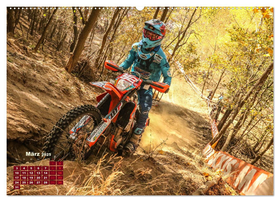 Enduro Mit Speed durch`s Gelände (CALVENDO Premium Wandkalender 2025)