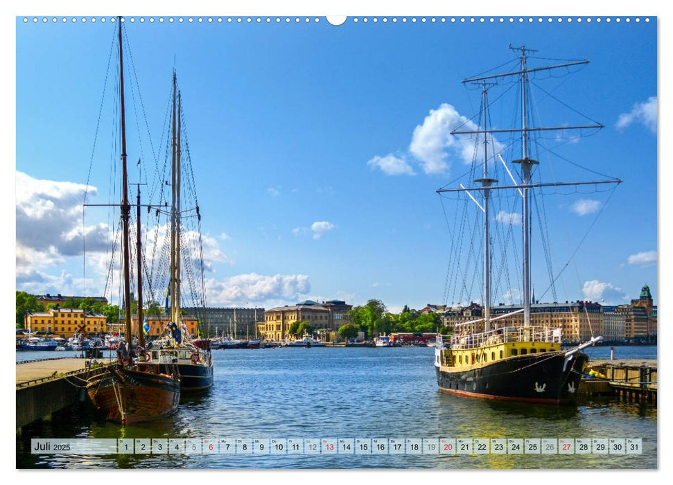 Stockholm - Maritime Ansichten (CALVENDO Premium Wandkalender 2025)