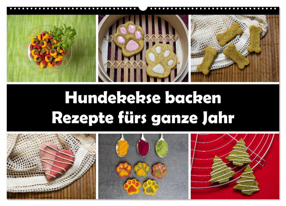 Hundekekse backen - Rezepte fürs ganze Jahr (CALVENDO Wandkalender 2025)