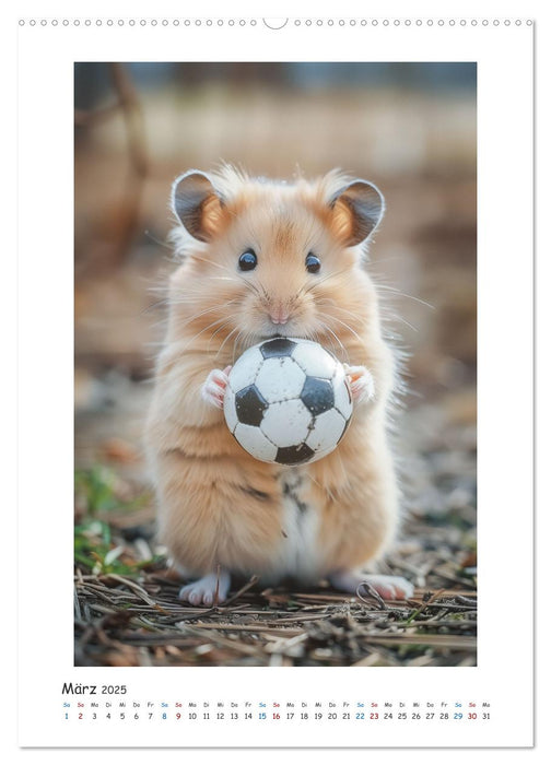 Lustige kleine Hamster (CALVENDO Wandkalender 2025)