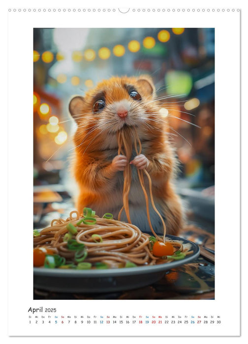 Lustige kleine Hamster (CALVENDO Wandkalender 2025)