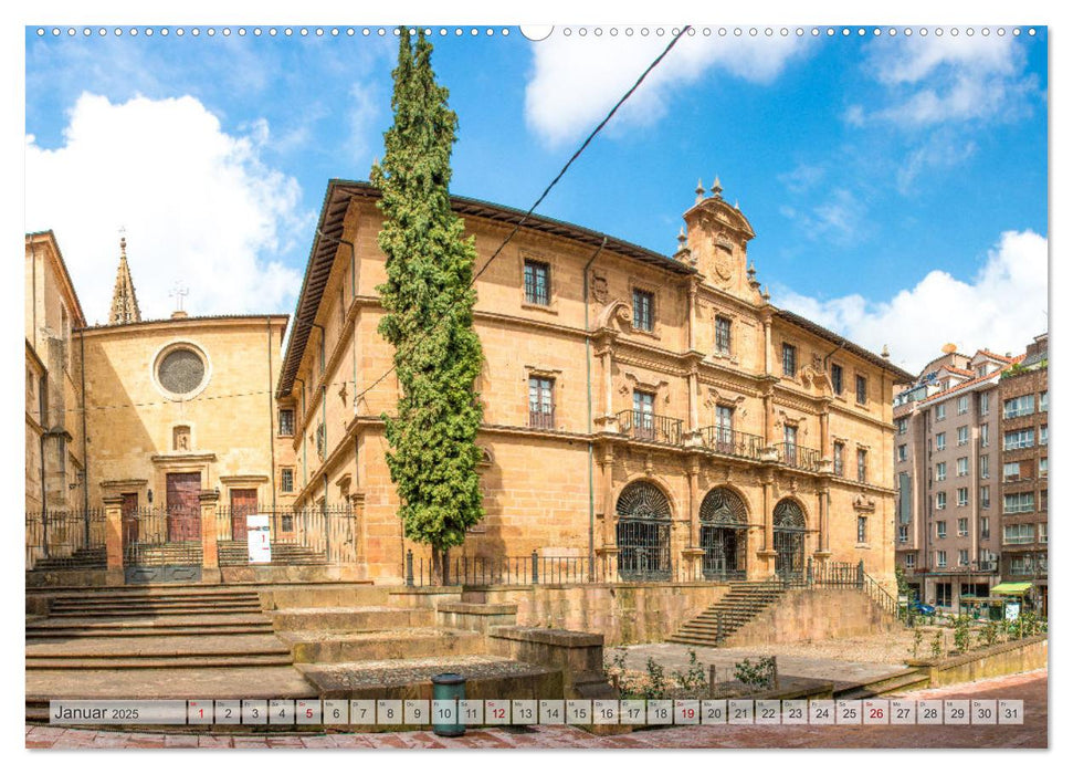 Oviedo - Die historische Stadt in der spanischen Region Asturien (CALVENDO Premium Wandkalender 2025)