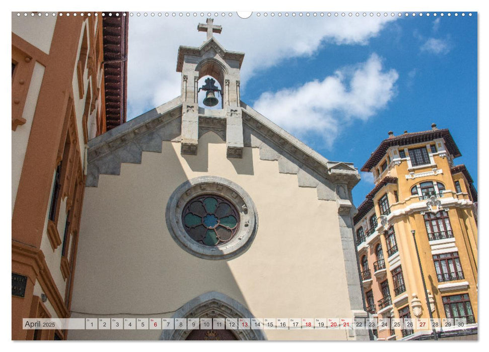 Oviedo - Die historische Stadt in der spanischen Region Asturien (CALVENDO Premium Wandkalender 2025)