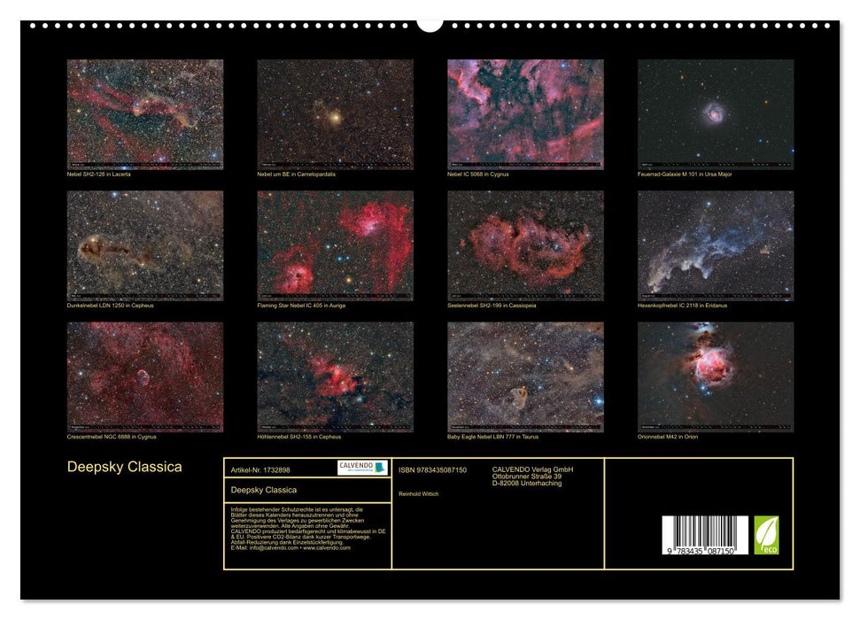 Deepsky Classica (CALVENDO Premium Wandkalender 2025)