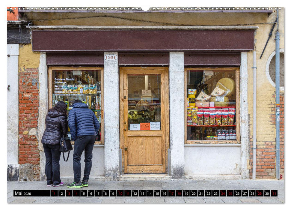 Läden in Venedig (CALVENDO Premium Wandkalender 2025)