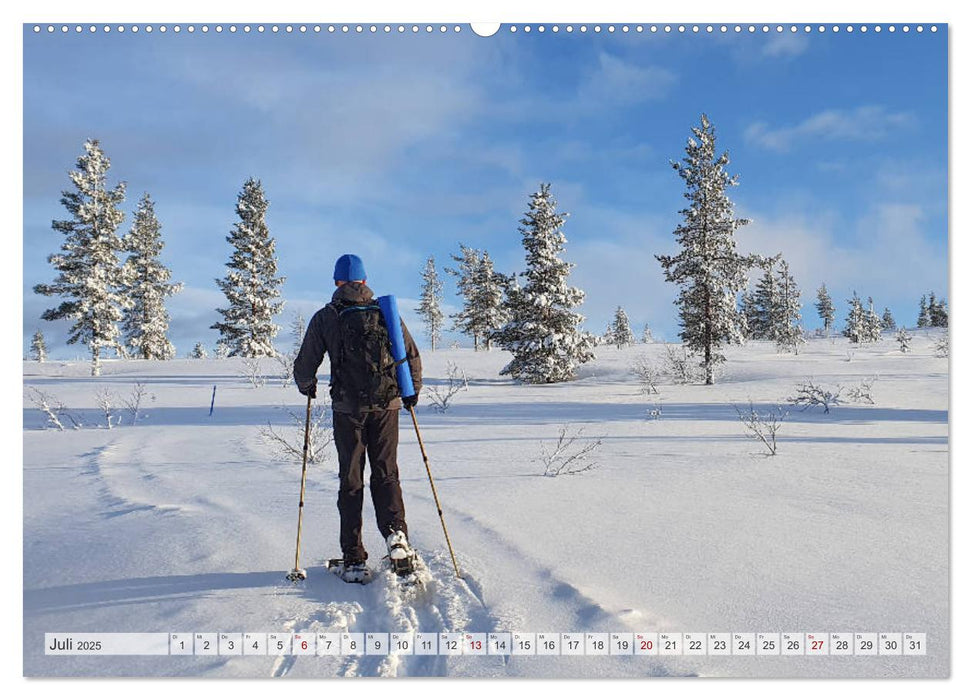 Lappland - Winterwandern Impressionen (CALVENDO Premium Wandkalender 2025)