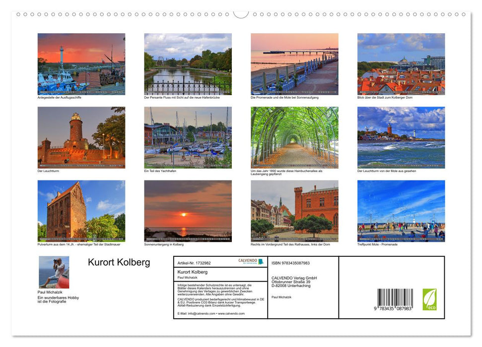 Kurort Kolberg (CALVENDO Premium Wandkalender 2025)