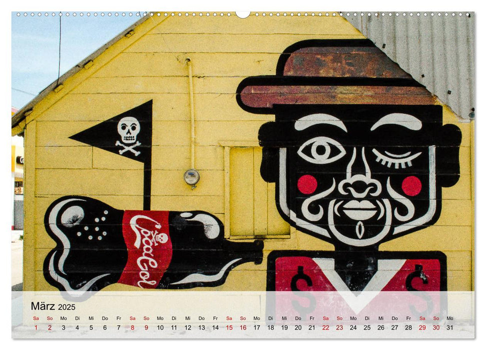 Street Art - Holbox, Mexico (CALVENDO Premium Wandkalender 2025)