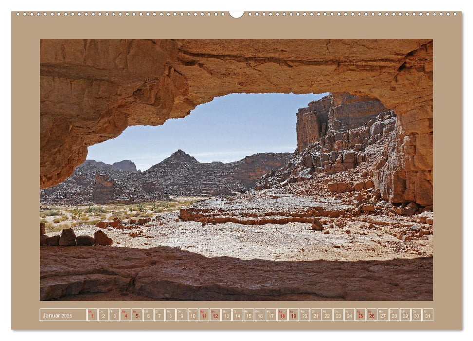 Algerien - Schluchten und Sandberge in den Tassilis (CALVENDO Premium Wandkalender 2025)