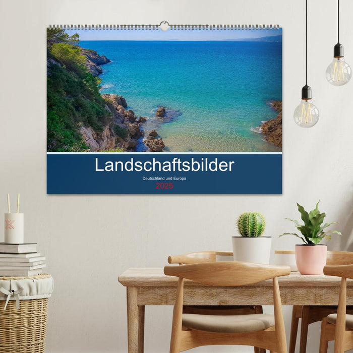 Landschaftsbilder Deutschland und Europa (CALVENDO Wandkalender 2025)