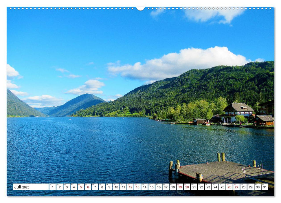 Villach und Weissensee - Stadt, Land, Berge und Seen (CALVENDO Premium Wandkalender 2025)