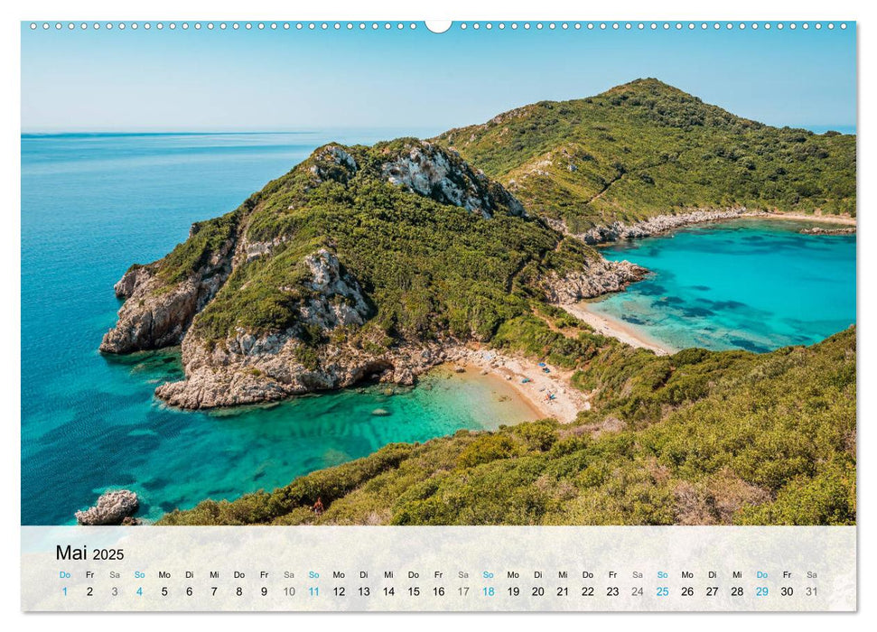 Insel Korfu - Trauminsel im Ionischen Meer (CALVENDO Premium Wandkalender 2025)