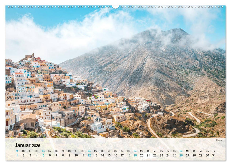 Insel Karpathos - Inselschönheit des Dodekanes (CALVENDO Premium Wandkalender 2025)