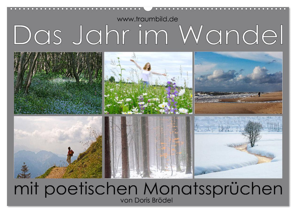 Das Jahr im Wandel - mit poetischen Monatssprüchen (CALVENDO Wandkalender 2025)