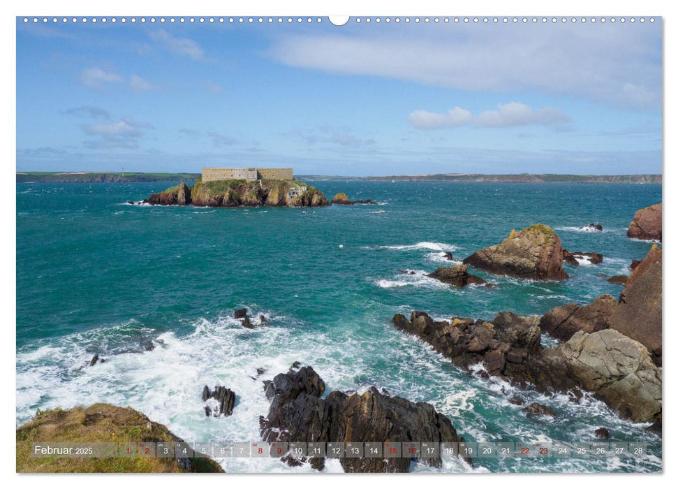 WALES - Die Küstenlandschaft von Pembrokeshire (CALVENDO Wandkalender 2025)