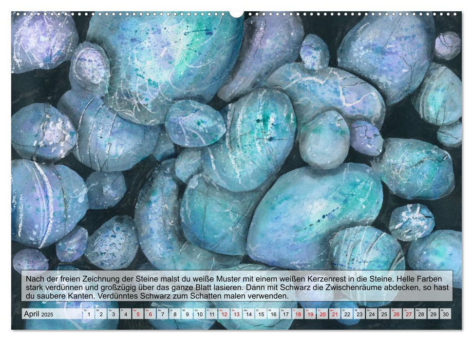 Mal mal Acryl (CALVENDO Premium Wandkalender 2025)