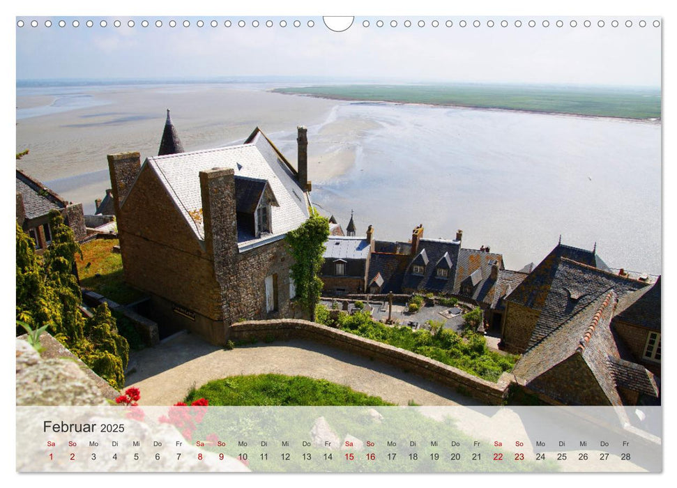 Le Mont-Saint-Michel - Welterbe zwischen Normandie und Bretagne (CALVENDO Wandkalender 2025)