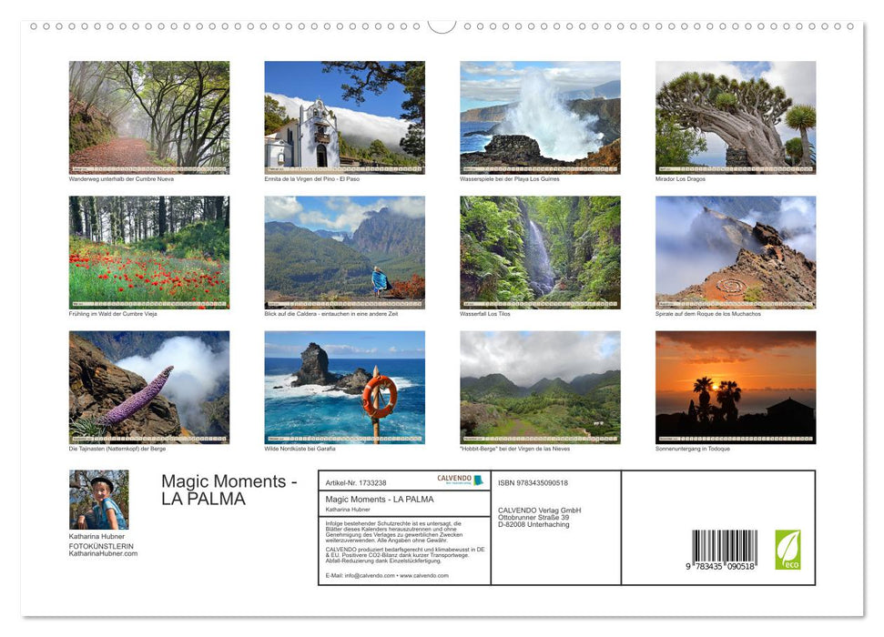 Magic Moments - LA PALMA (CALVENDO Premium Wandkalender 2025)