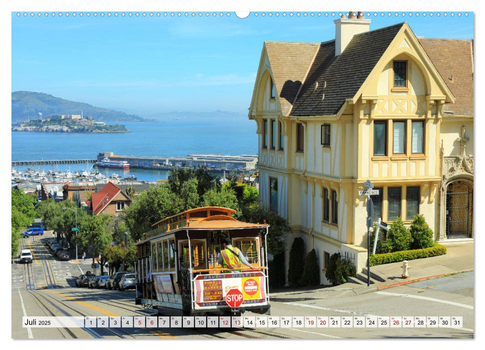 San Francisco - City on the Bay (CALVENDO Premium Wandkalender 2025)