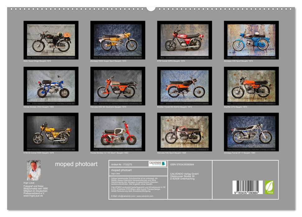 moped photoart (CALVENDO Premium Wandkalender 2025)