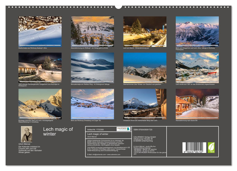 Lech magic of winter (CALVENDO Premium Wandkalender 2025)