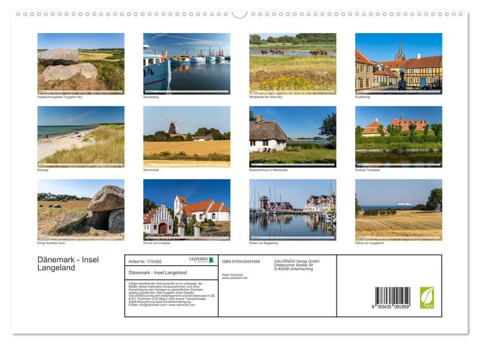 Dänemark - Insel Langeland (CALVENDO Premium Wandkalender 2025)