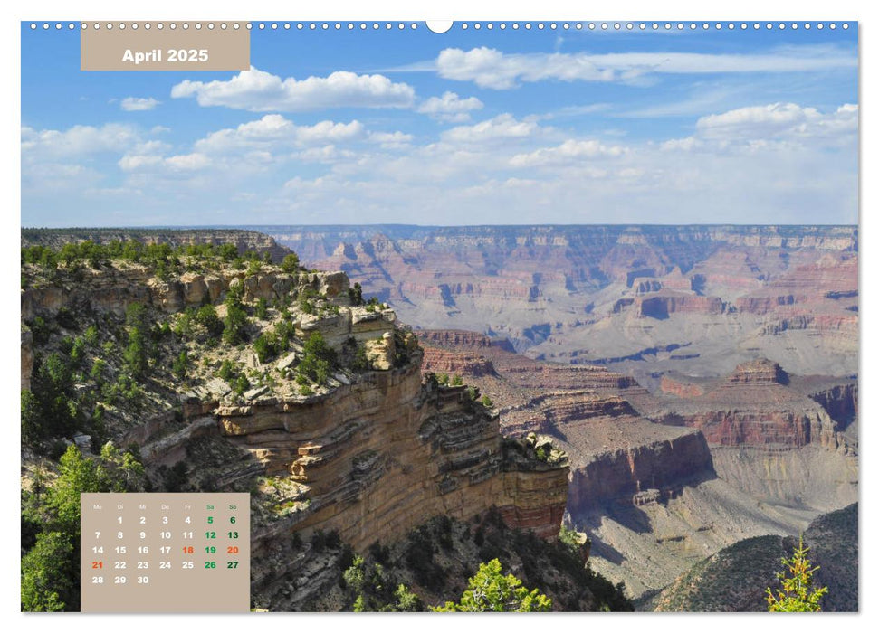 Erlebe mit mir die Schluchten des Grand Canyon (CALVENDO Premium Wandkalender 2025)