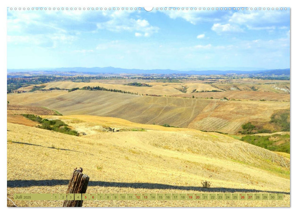 Crete Senesi - Raue Schönheit der Toskana (CALVENDO Premium Wandkalender 2025)