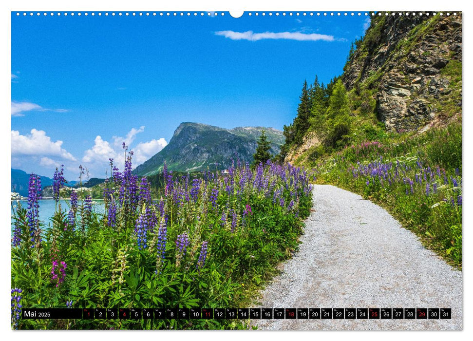 Wanderparadies Montafon (CALVENDO Premium Wandkalender 2025)